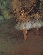 Edgar Degas Two dancer oil on canvas